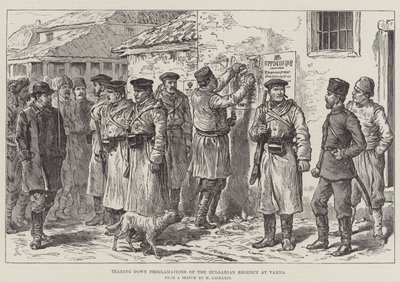 Het Neerhalen van Proclamaties van het Bulgaarse Regentschap in Varna door Johann Nepomuk Schonberg